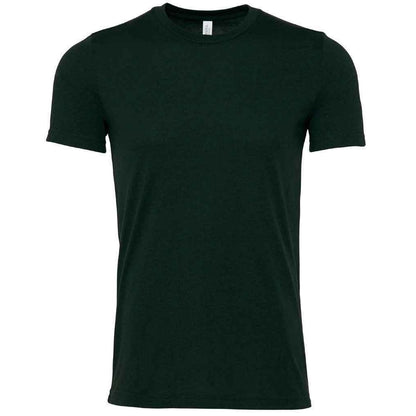 Emerald Green Heather - Front - Bella + Canvas Adults Unisex Heather CVC T-Shirt