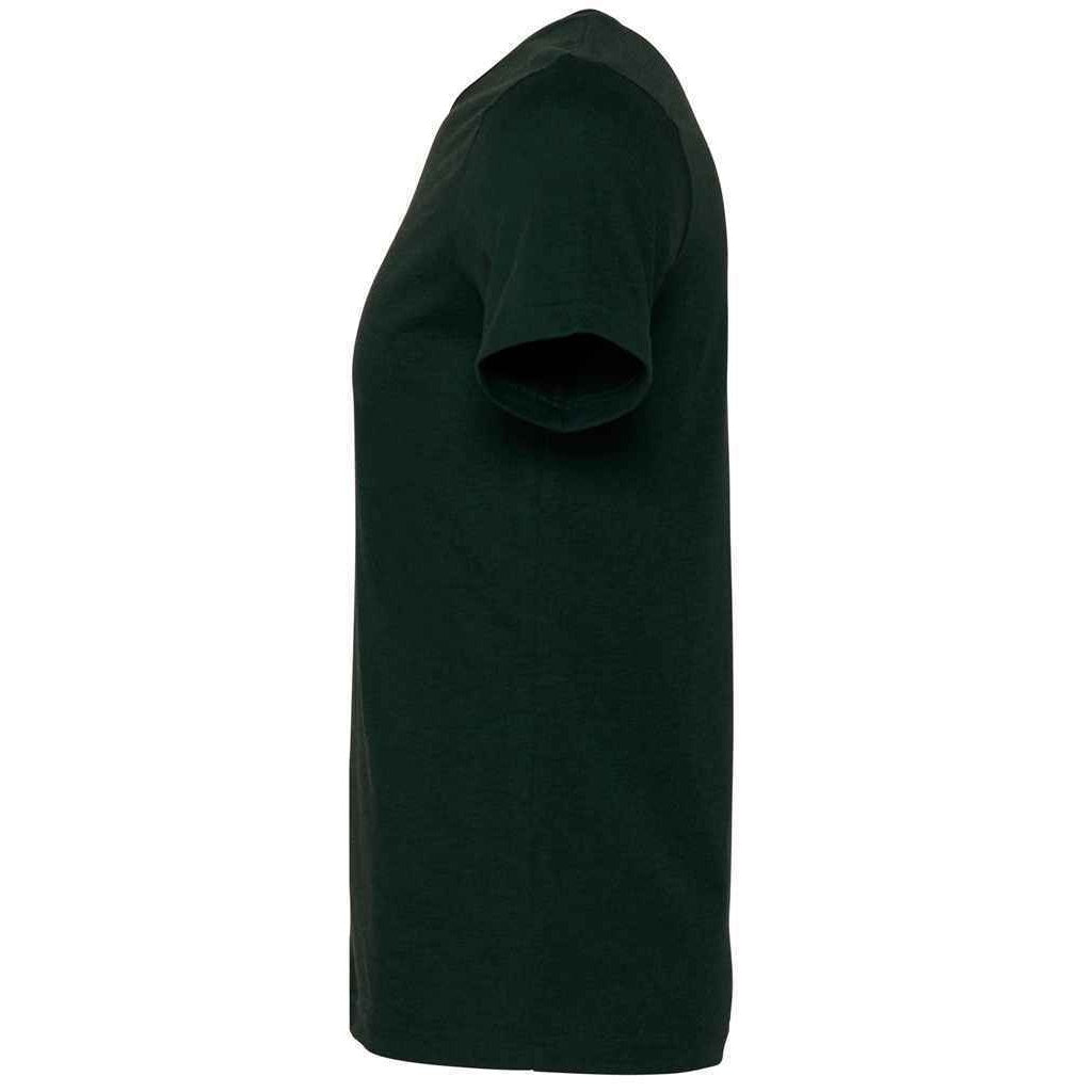 Emerald Green Heather - Back - Bella + Canvas Adults Unisex Heather CVC T-Shirt