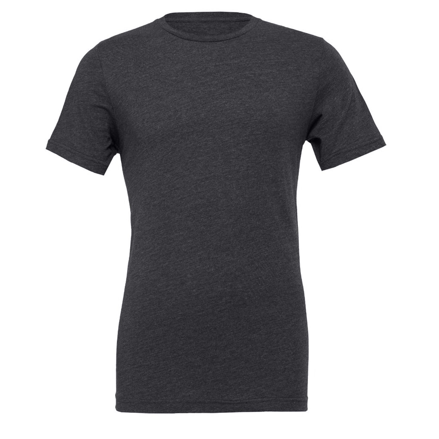 Dark Grey Heather - Front - Bella + Canvas Adults Unisex Heather CVC T-Shirt