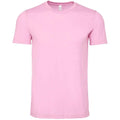 Bubblegum Pink Heather - Front - Bella + Canvas Adults Unisex Heather CVC T-Shirt