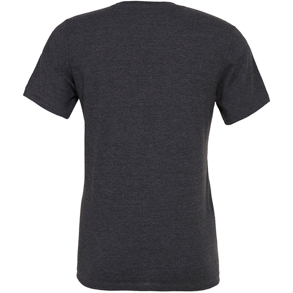 Dark Grey Heather - Back - Bella + Canvas Adults Unisex Heather CVC T-Shirt