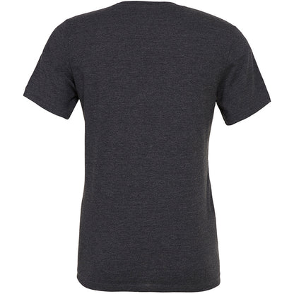 Dark Grey Heather - Back - Bella + Canvas Adults Unisex Heather CVC T-Shirt