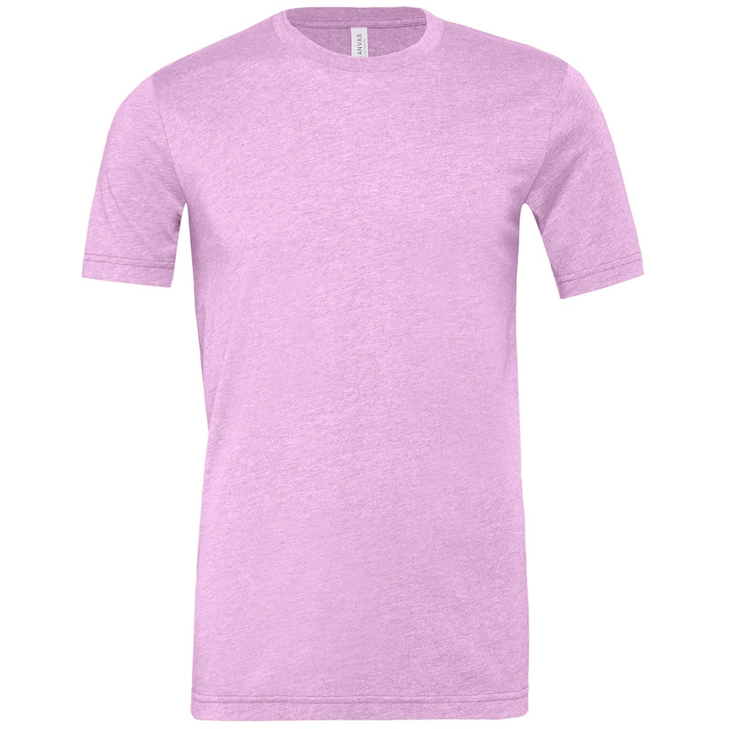 Lilac Heather - Front - Bella + Canvas Adults Unisex Heather CVC T-Shirt