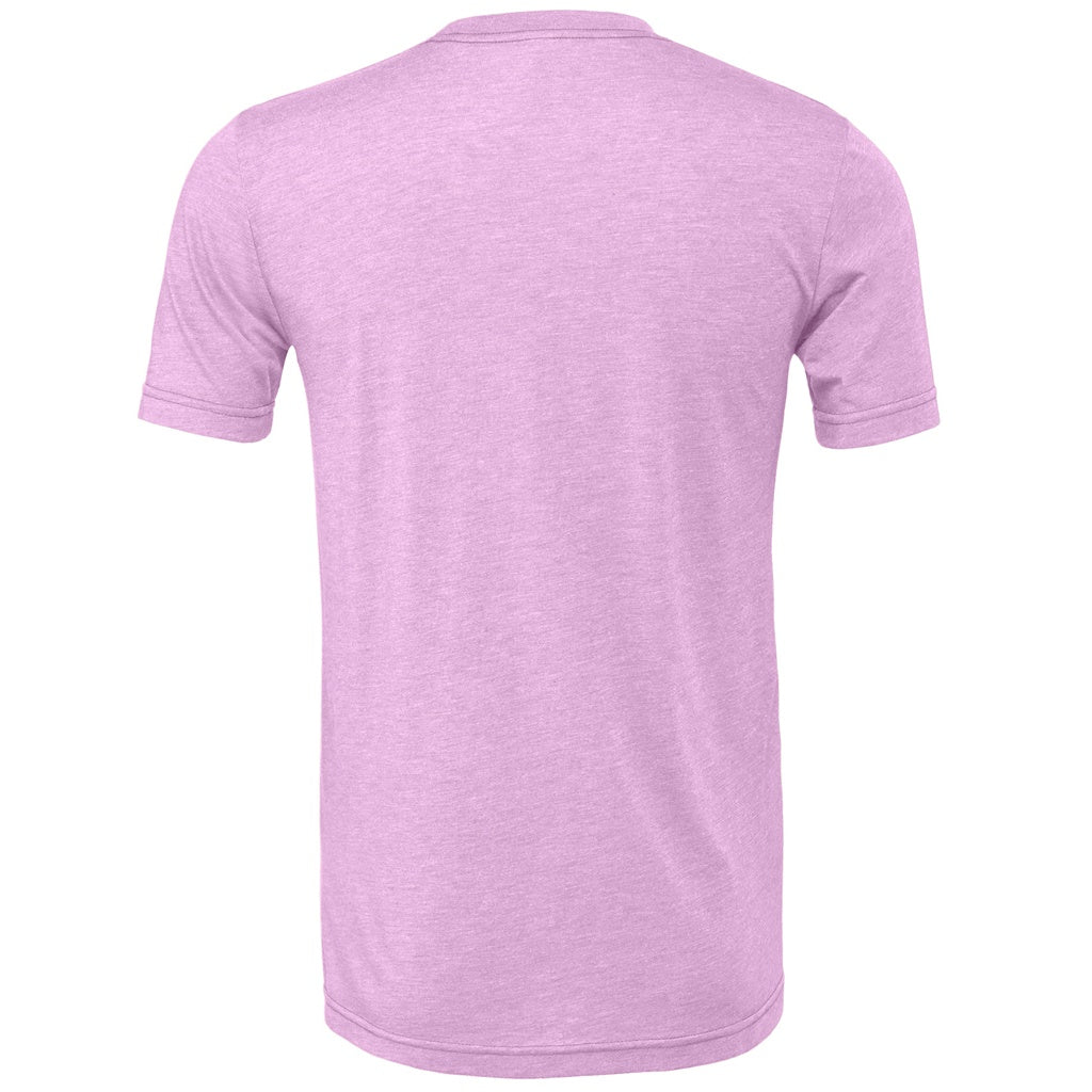 Lilac Heather - Back - Bella + Canvas Adults Unisex Heather CVC T-Shirt