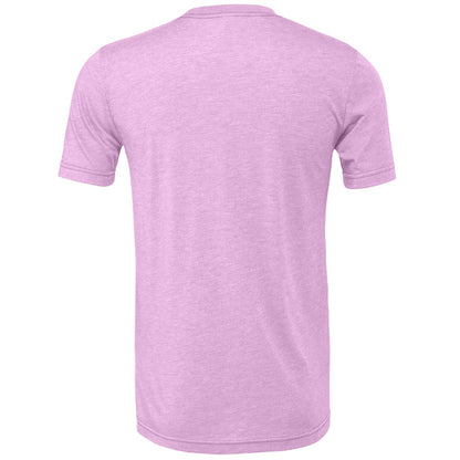 Lilac Heather - Back - Bella + Canvas Adults Unisex Heather CVC T-Shirt