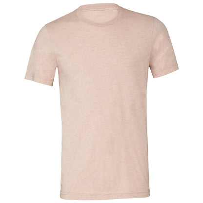 Prism Peach Heather - Front - Bella + Canvas Adults Unisex Heather CVC T-Shirt