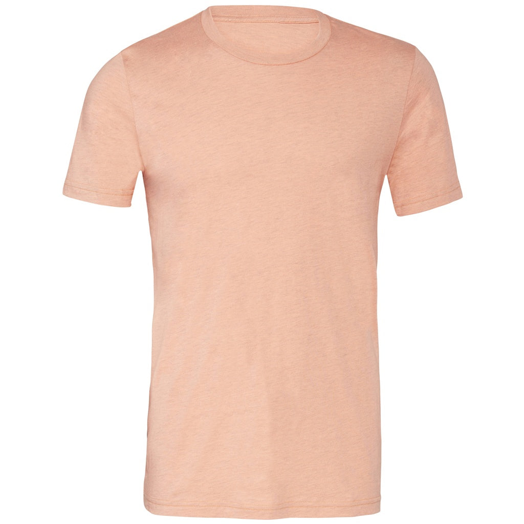 Coral Sunset Heather - Front - Bella + Canvas Adults Unisex Heather CVC T-Shirt
