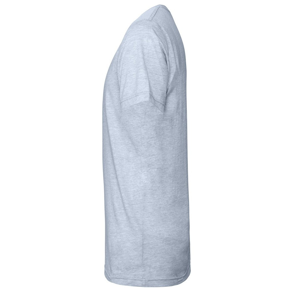 Light Blue Heather - Side - Bella + Canvas Adults Unisex Heather CVC T-Shirt