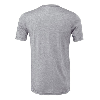 Athletic Heather Grey - Back - Bella + Canvas Adults Unisex Heather CVC T-Shirt