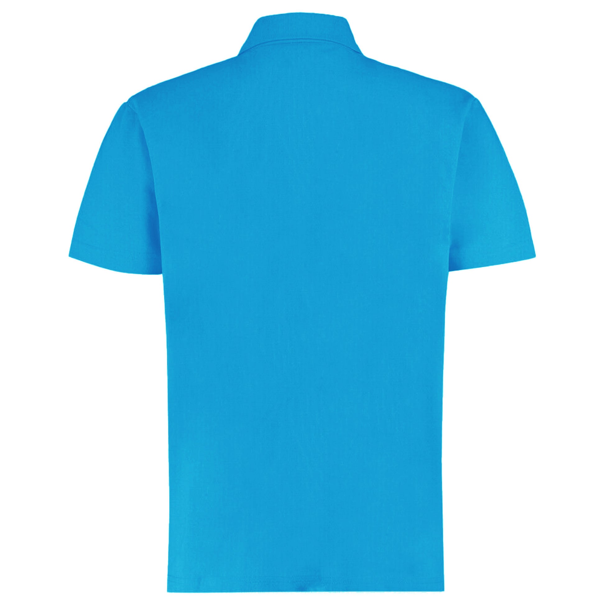 Turquoise - Back - Kustom Kit Mens Regular Fit Workforce Pique Polo Shirt