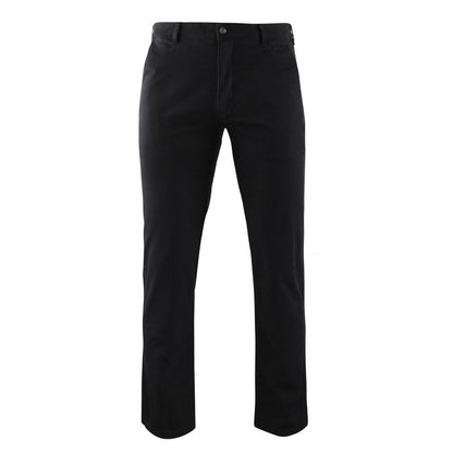 Black - Front - Brook Taverner Mens Miami Slim Fit Chino Trousers