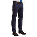 Navy - Front - Brook Taverner Mens Miami Slim Fit Chino Trousers