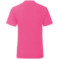 Fuchsia Pink - Back - Fruit Of The Loom Girls Iconic T-Shirt