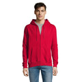 Red - Back - SOLS Mens Seven Full Zip Hooded Sweatshirt - Hoodie