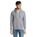 Grey Marl - Back - SOLS Mens Seven Full Zip Hooded Sweatshirt - Hoodie