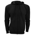 Black - Front - SOLS Mens Seven Full Zip Hooded Sweatshirt - Hoodie