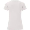 White - Back - Fruit Of The Loom Womens-Ladies Iconic T-Shirt