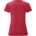 Heather Red - Back - Fruit Of The Loom Womens-Ladies Iconic T-Shirt