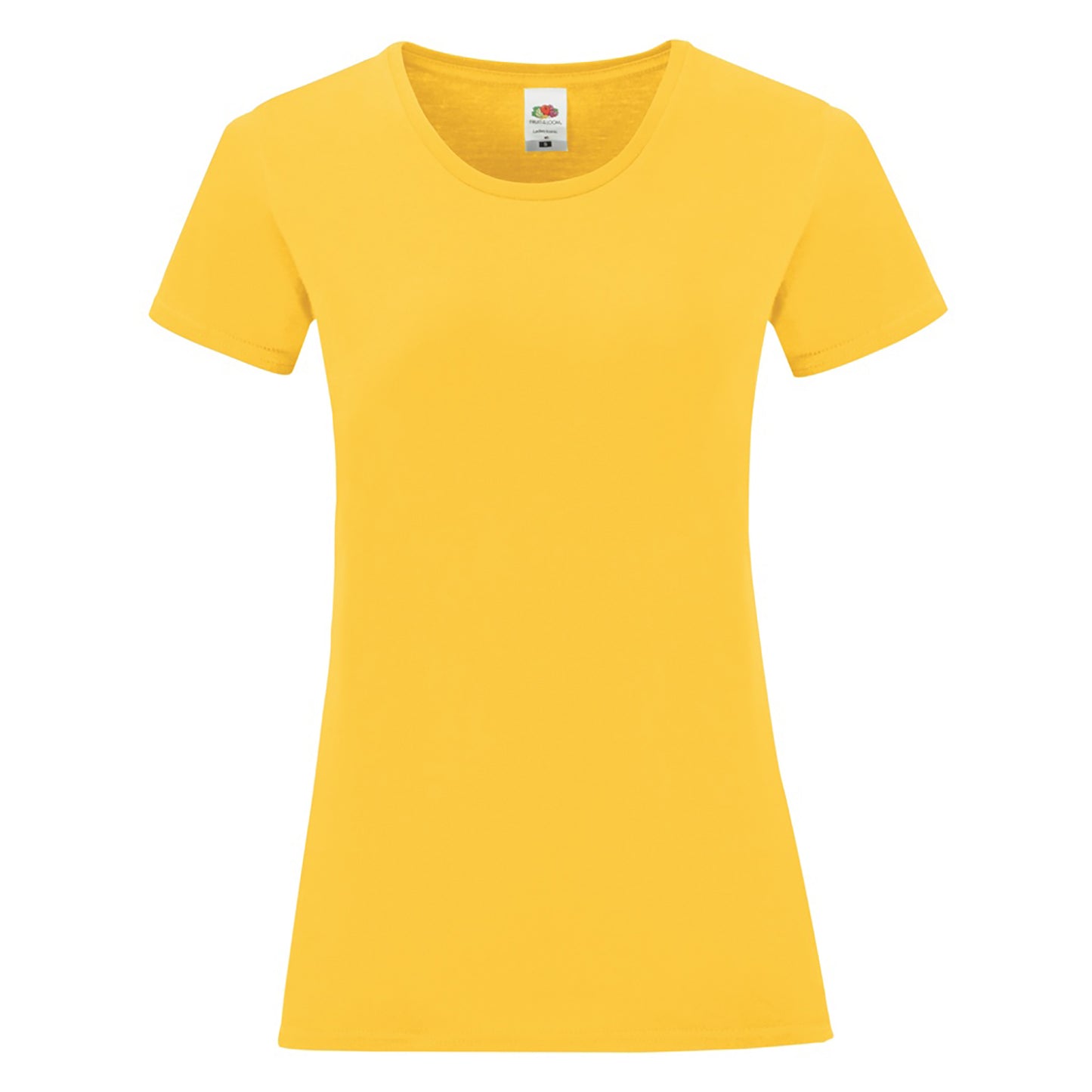 Sunflower Yellow - Front - Fruit Of The Loom Womens-Ladies Iconic T-Shirt