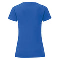 Royal Blue - Back - Fruit Of The Loom Womens-Ladies Iconic T-Shirt