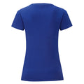 Cobalt Blue - Back - Fruit Of The Loom Womens-Ladies Iconic T-Shirt