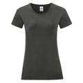 Light Graphite - Front - Fruit Of The Loom Womens-Ladies Iconic T-Shirt