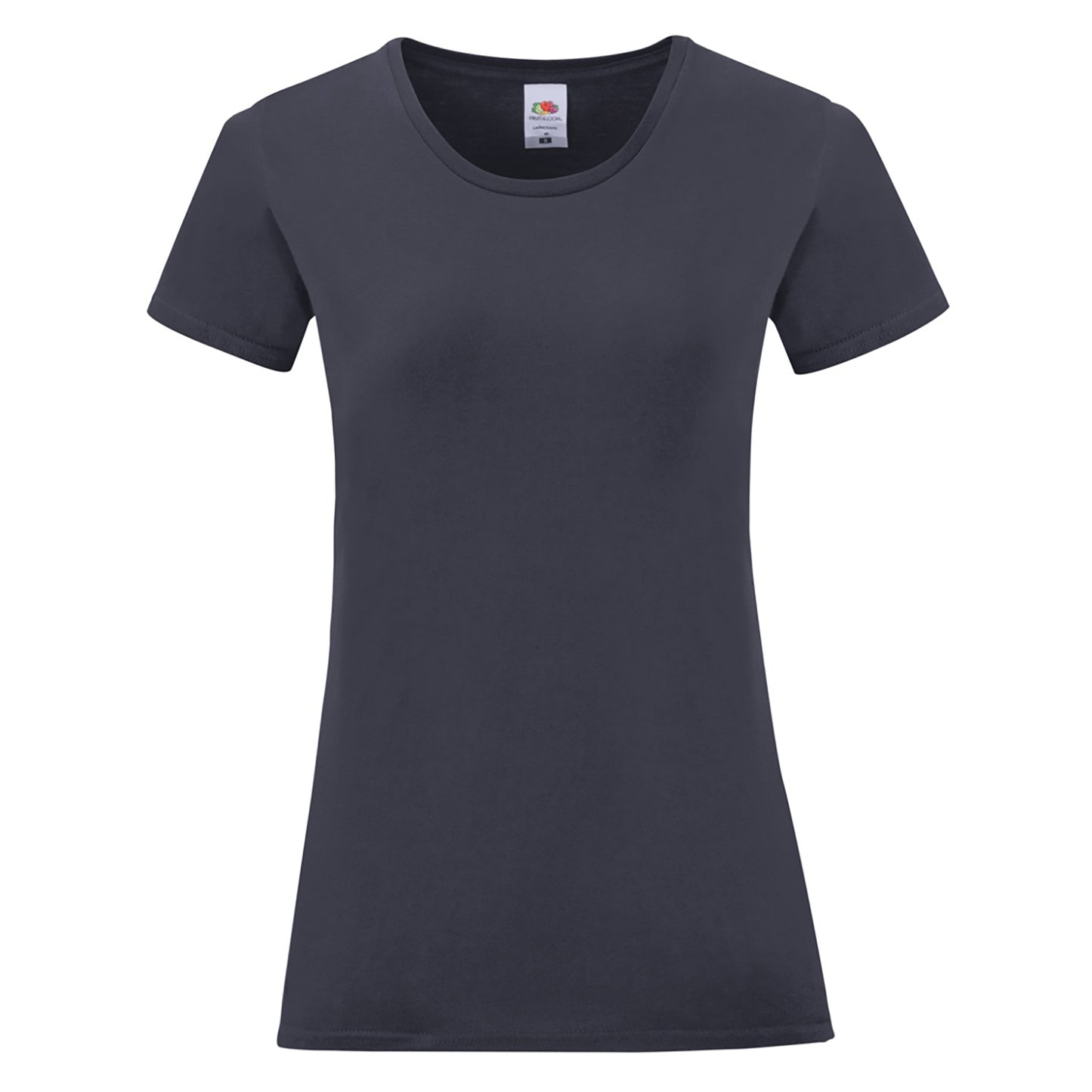 Deep Navy - Front - Fruit Of The Loom Womens-Ladies Iconic T-Shirt