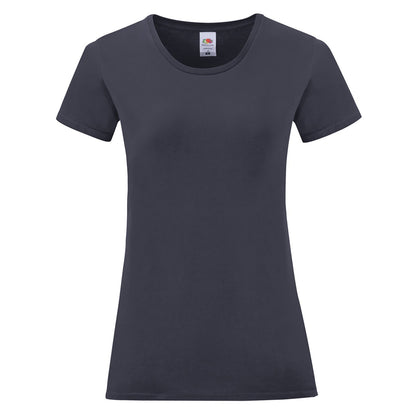 Deep Navy - Front - Fruit Of The Loom Womens-Ladies Iconic T-Shirt
