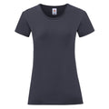 Deep Navy - Front - Fruit Of The Loom Womens-Ladies Iconic T-Shirt