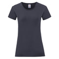 Deep Navy - Front - Fruit Of The Loom Womens-Ladies Iconic T-Shirt