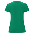 Heather Green - Back - Fruit Of The Loom Womens-Ladies Iconic T-Shirt