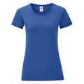 Heather Royal - Front - Fruit Of The Loom Womens-Ladies Iconic T-Shirt