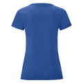 Heather Royal - Back - Fruit Of The Loom Womens-Ladies Iconic T-Shirt
