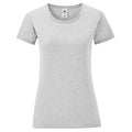 Athletic Heather Grey - Front - Fruit Of The Loom Womens-Ladies Iconic T-Shirt