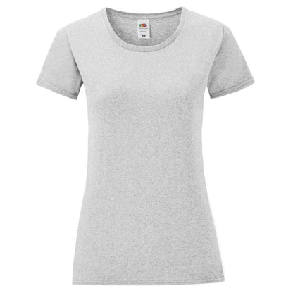 Athletic Heather Grey - Front - Fruit Of The Loom Womens-Ladies Iconic T-Shirt