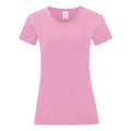 Powder Rose - Front - Fruit Of The Loom Womens-Ladies Iconic T-Shirt
