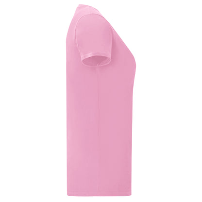 Powder Rose - Side - Fruit Of The Loom Womens-Ladies Iconic T-Shirt