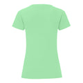 Neo Mint - Back - Fruit Of The Loom Womens-Ladies Iconic T-Shirt