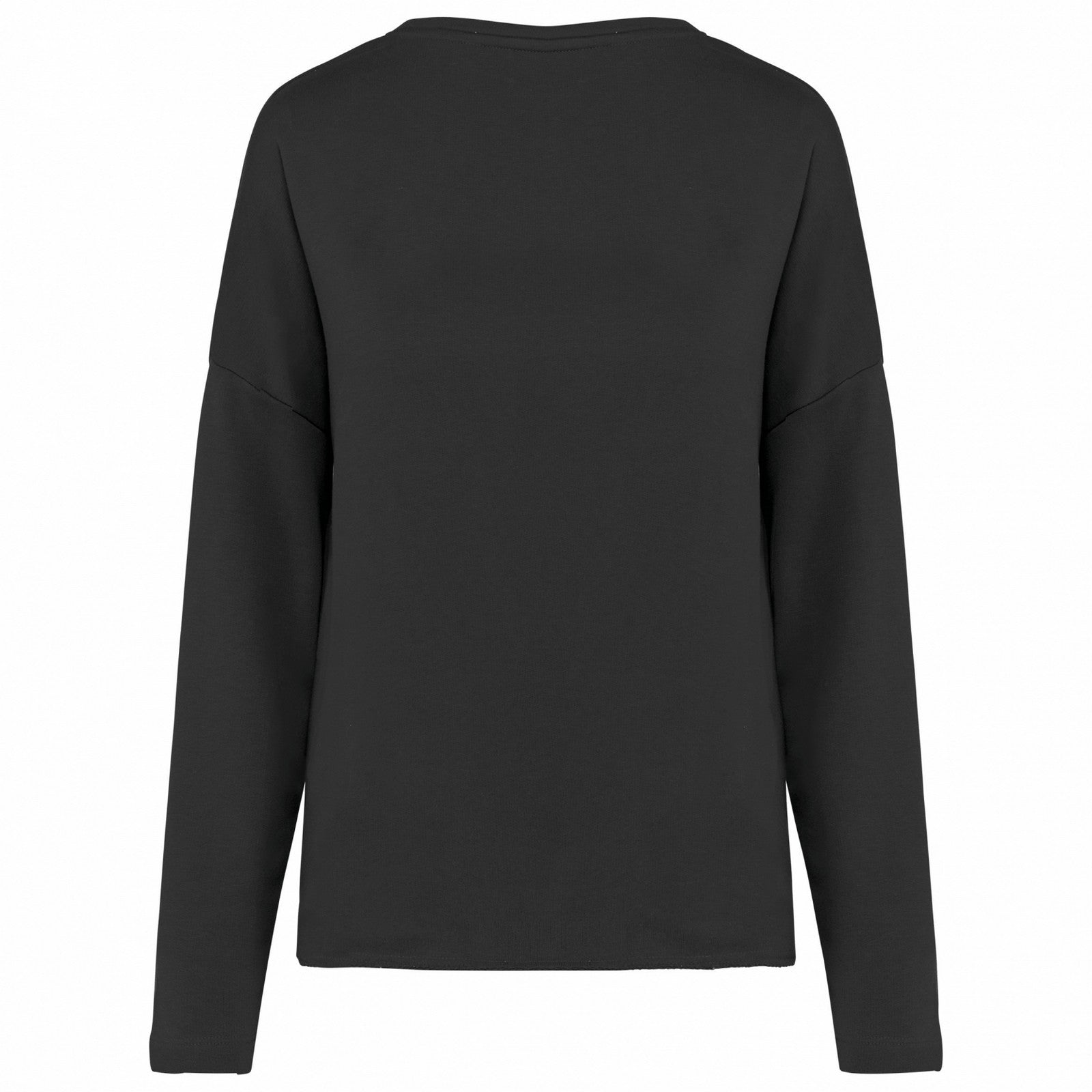 Black - Back - Kariban Womens-Ladies Oversized Sweatshirt