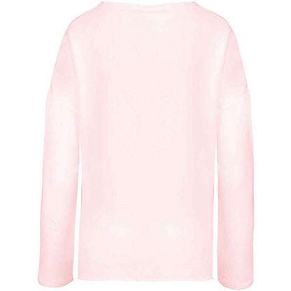 Pale Pink - Back - Kariban Womens-Ladies Oversized Sweatshirt