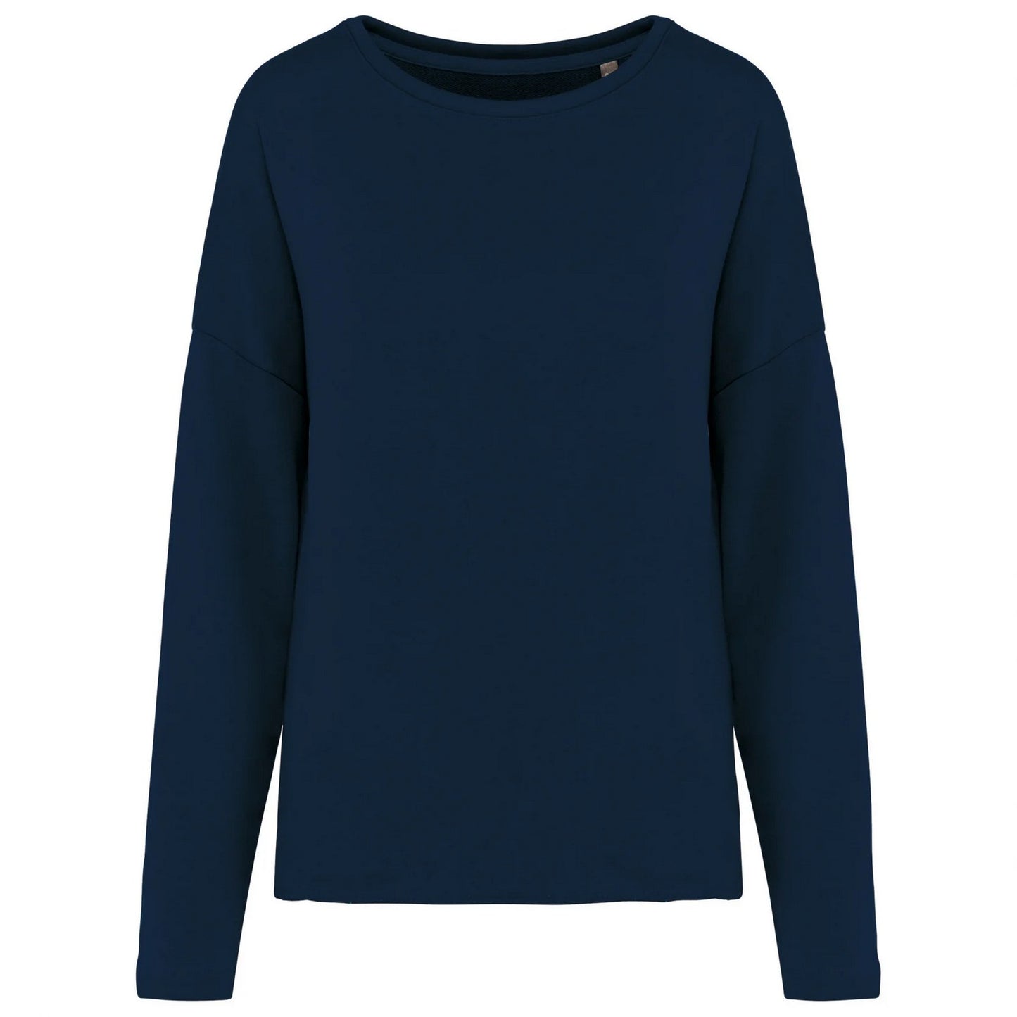 Navy - Front - Kariban Womens-Ladies Oversized Sweatshirt