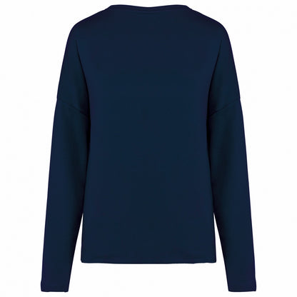 Navy - Back - Kariban Womens-Ladies Oversized Sweatshirt