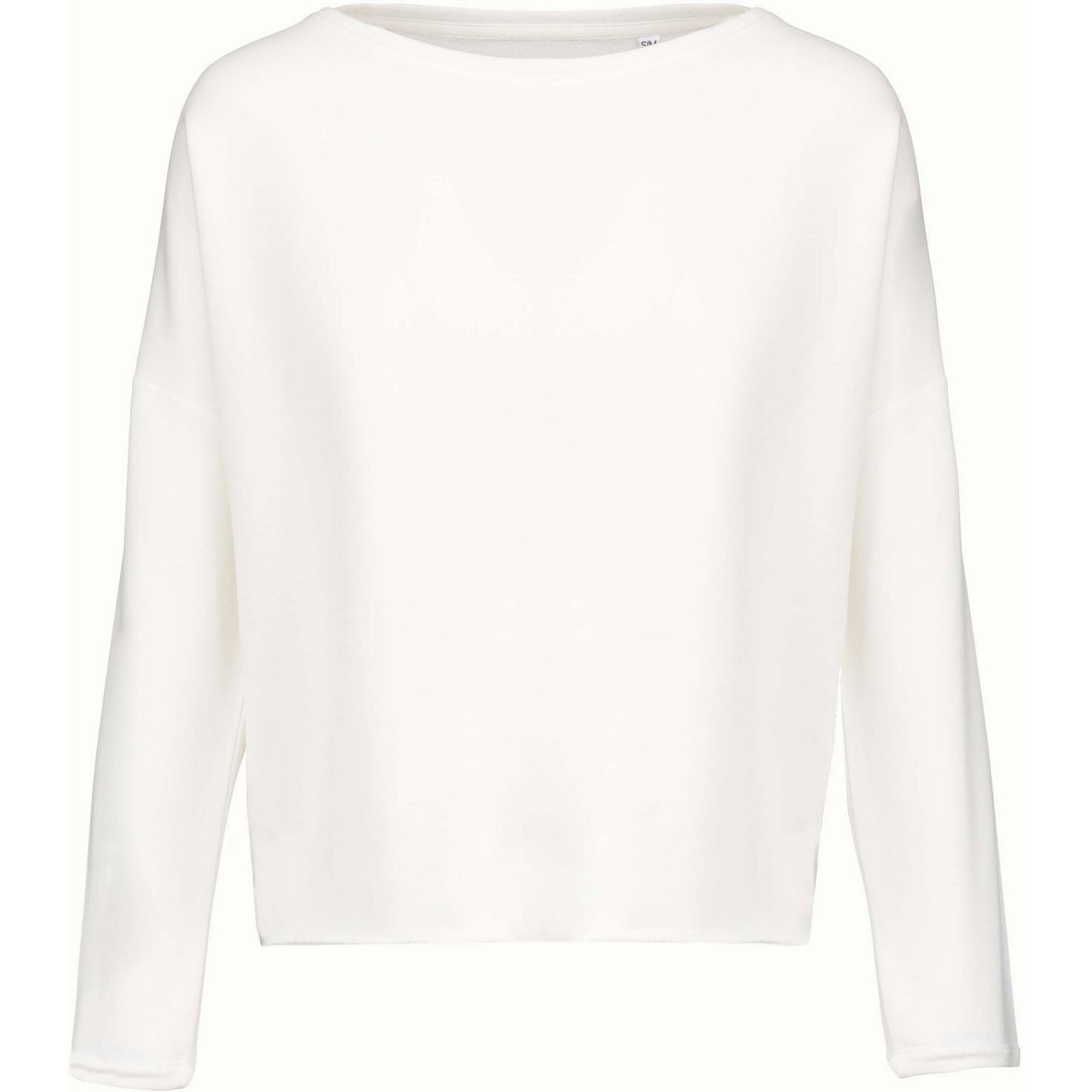 Off White - Front - Kariban Womens-Ladies Oversized Sweatshirt