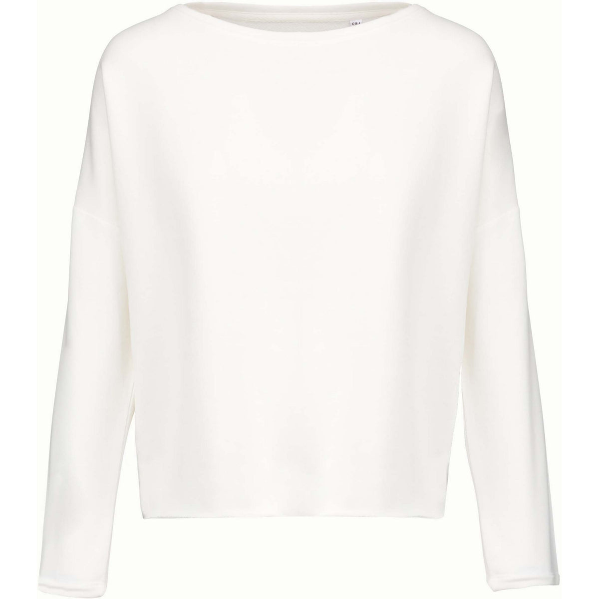 Off White - Front - Kariban Womens-Ladies Oversized Sweatshirt
