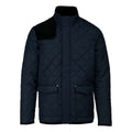 Navy-Black - Front - Kariban Mens Quilted Jacket