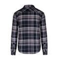 Storm Grey-Navy - Back - Kariban Mens Sherpa Lined Checked Shirt Jacket