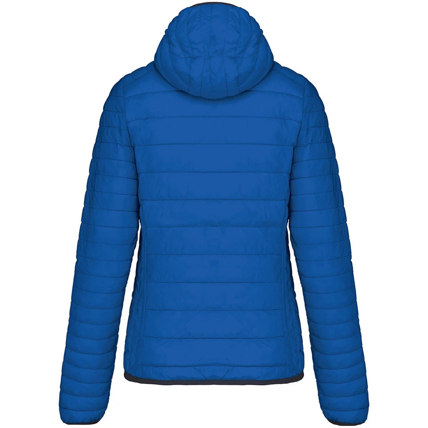 Light Royal Blue - Back - Kariban Womens-Ladies Lightweight Hooded Padded Jacket