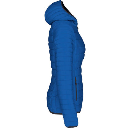Light Royal Blue - Side - Kariban Womens-Ladies Lightweight Hooded Padded Jacket