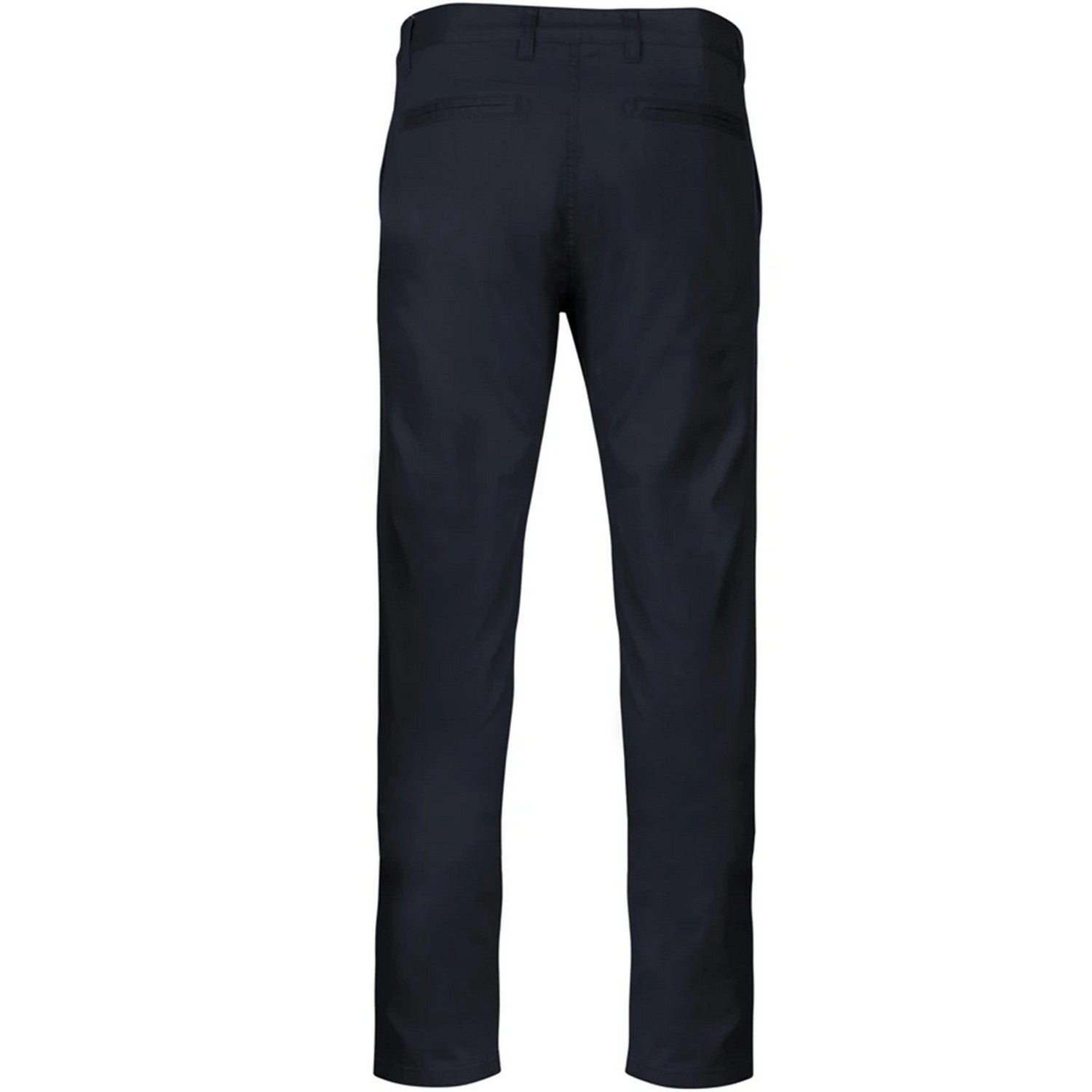 Dark Navy - Back - Kariban Mens Chino Trousers