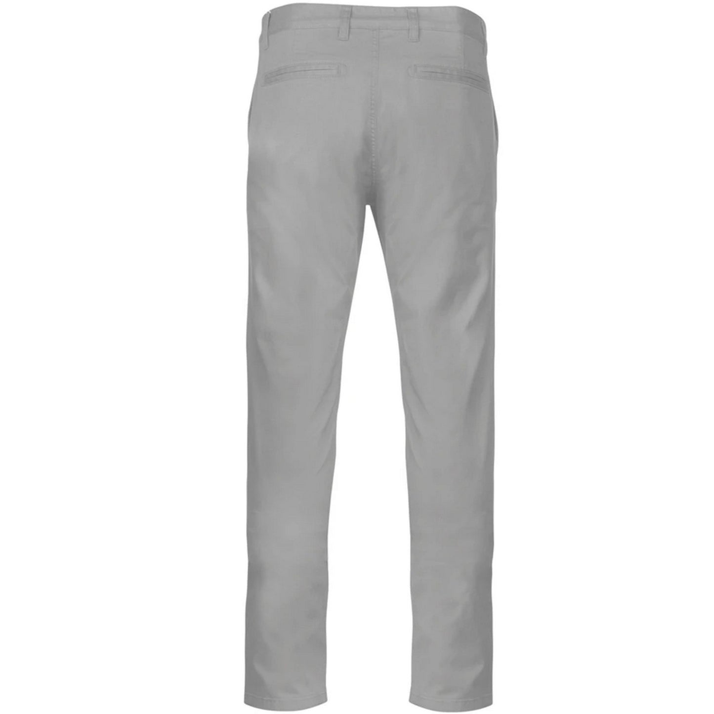 Fine Grey - Back - Kariban Mens Chino Trousers